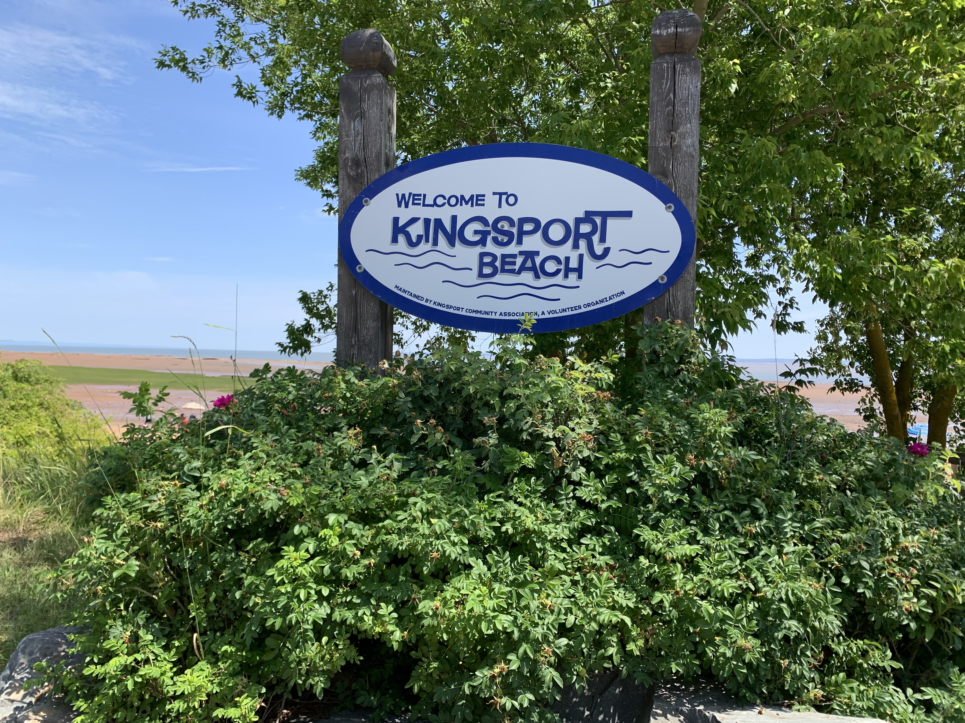 Kingsport Beach on the Minas Basin at low tide